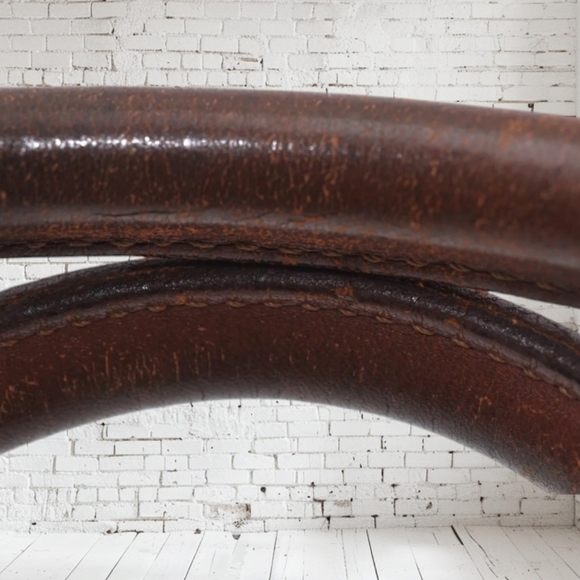 MCM Visetos Leather Boston Bag Brown Unisex Vintage - Picture 8 of 17